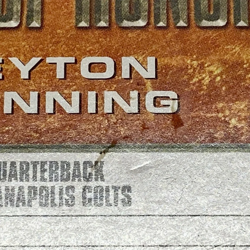 2006 Topps Peyton Manning Super Bowl XLI MVP Ring of Honor #RH41-PM Colts‎ NFL